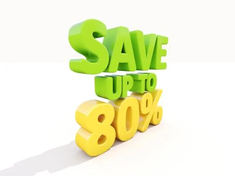 Save up to 80% Stock Illustration
