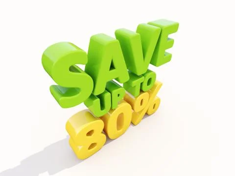 Save up to 80% Иллюстрация