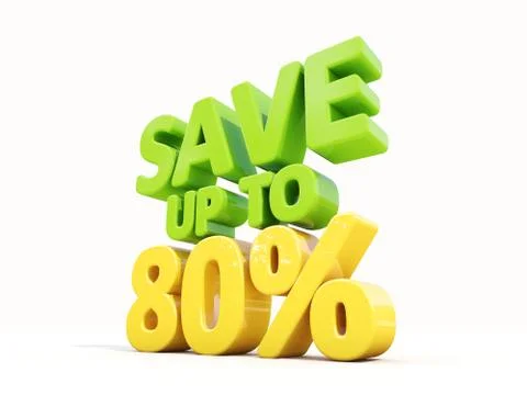 Save up to 80% Stock Illustration
