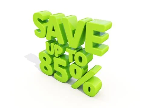 Save up to 85% Stock-Illustration