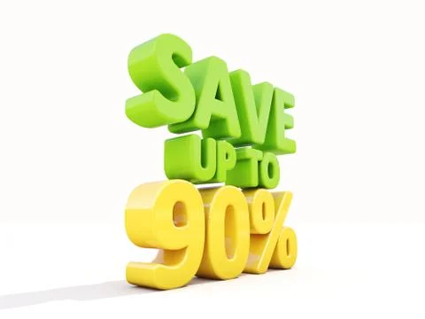 Save up to 90% Stockillustratie