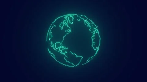 Save and conserve Planet earth futuristic green sustainable development Stock Footage 241163067