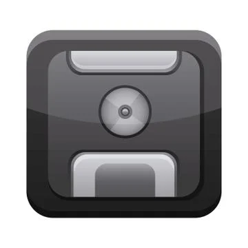 Save app button menu isolated icon Illustrazione stock