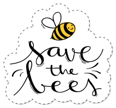 Save the bees Stock Illustration