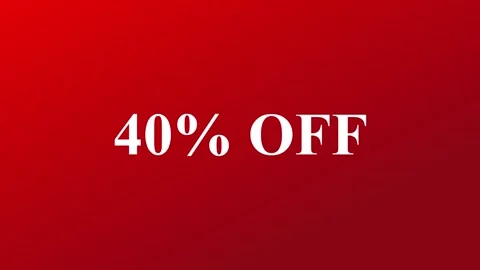 Save Big: 40% Off Limited-Time Deal Stock Footage 302980885