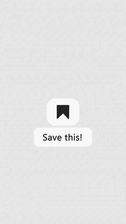 Save This Bookmark Animation – Vertical 4K UI Button –Transparent Stock Footage 324077033