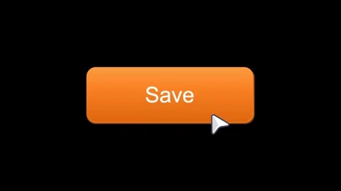 Save Button Click Animation, Save UI Motion Graphic, Cursor Click Interface, Stock Footage 336035626