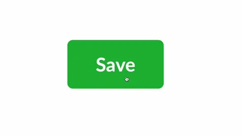 Save button by cursor pointer on a computer screen. Stock Footage 214371351