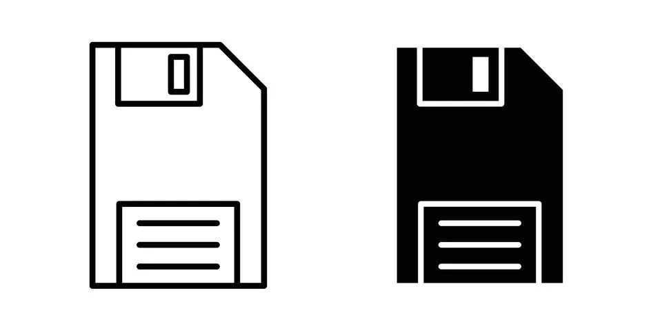 Save button icon Illustration Eps10 for web or app Stock Illustration