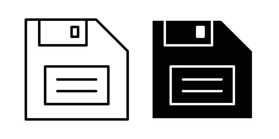 Save button icon or illustration vector symbols イラスト素材