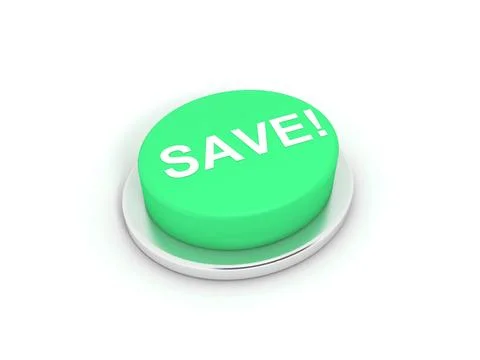 Save button Stock Illustration