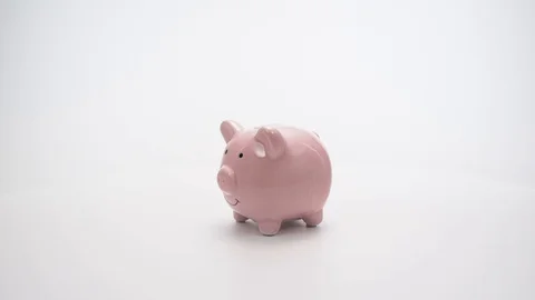 Save coin, insert coin, time, money and business concept. Video stock 127958832