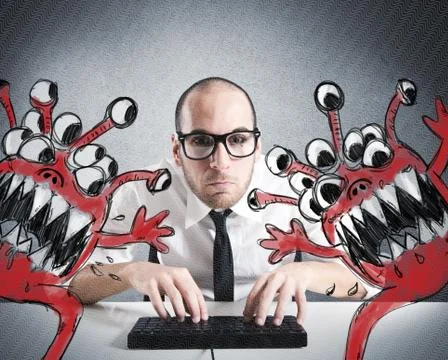 Save the computer Stock Photos