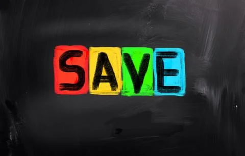 Save Concept Stock Illustration