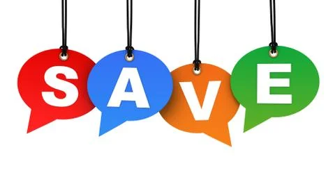 Save concept illustration Stockillustratie