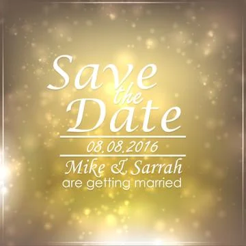 Save the date background Stock Illustration