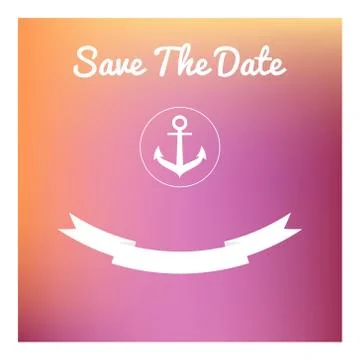 Save the date card 스톡 일러스트