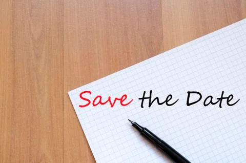 Save the date concept Stock Photos