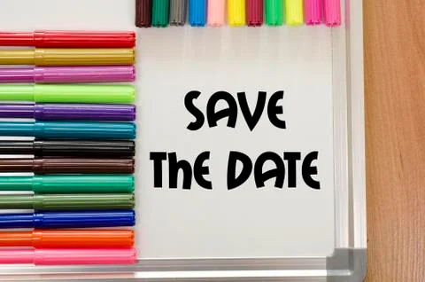 Save the date concept Stock Photos