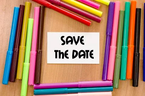Save the date concept Stock Photos