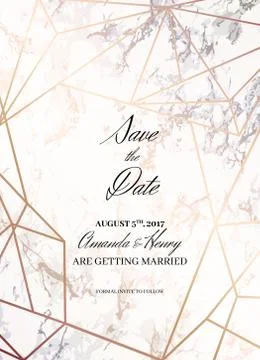 Save the date design template for Getting married Stock Illustration