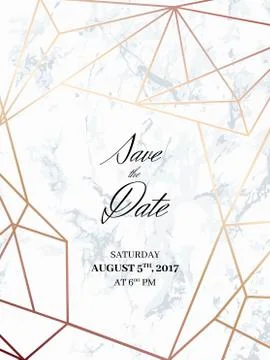 Save the date design template Illustrazione stock