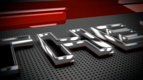 Save the date-Glass and Chrome Title Vídeo Stock 122574878