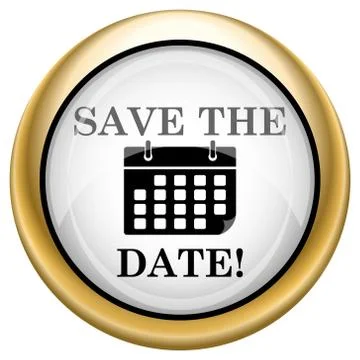 Save the date icon Illustrazione stock