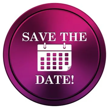 Save the date icon Stock Illustration