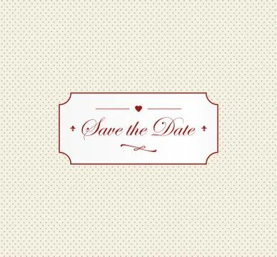 Save the date Stock Illustration