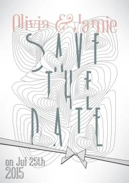 Save The Date Stock Illustration