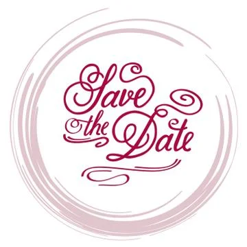 Save the Date Stock Illustration
