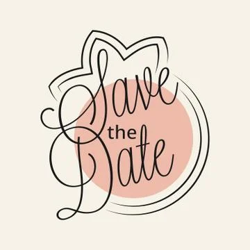 Save the Date Stock Illustration