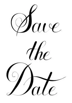 Save the Date Stock Illustration