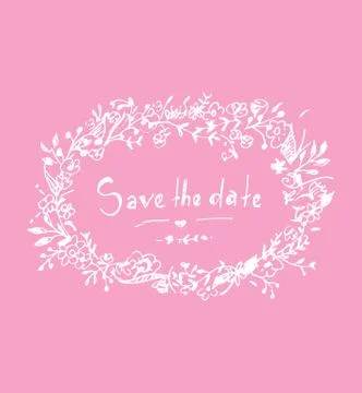 Save the date. Stock Illustration