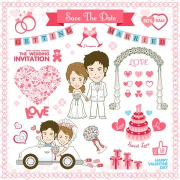 Save the date. 스톡 일러스트