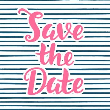 Save the Date Stock Illustration