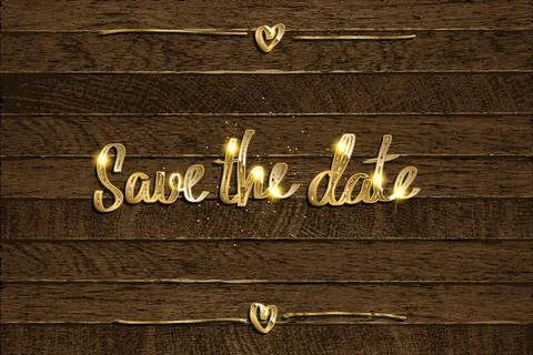 Save the date. Stock Illustration