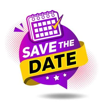Save the date Stock Illustration