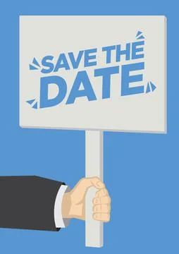 Save the date invitation. Vector greeting design. Stock-Illustration