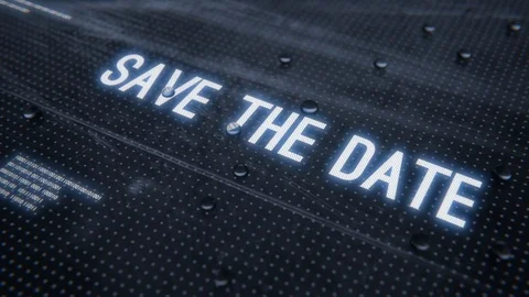 Save the date-Rainy Glass Title Vídeo Stock 122574893