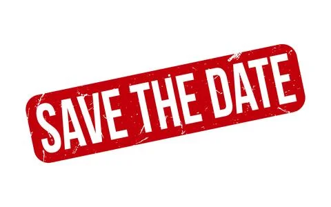 Save The Date Rubber Stamp Seal Vector Illustrazione stock