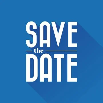 Save the Date sign invitation Stock Illustration