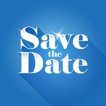 Save the Date sign vector Illustrazione stock