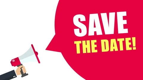 Save the date text animation. Stock Footage 171851827