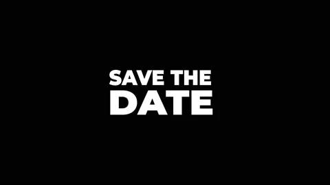 Save the date text animation. Stock Footage 231615903