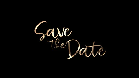 Save the date text animation Vídeo Stock 330551689