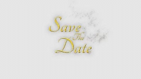 Save the Date title animation. Save the Date intro. Save the Date of text reveal Stock Footage 321027348