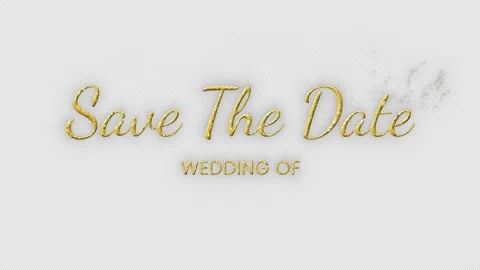 Save the Date title animation. Save the Date intro. Save the Date of text reveal Stock Footage 321027591