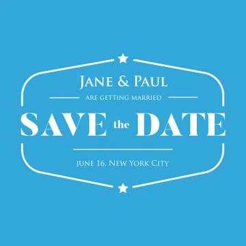 Save the Date vintage sign Stock Illustration